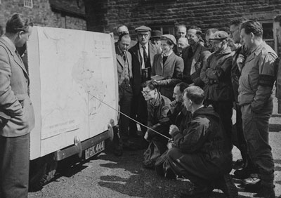 John Foster (far left) in the early 1950s