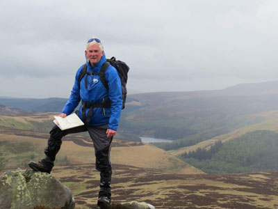 Nigel Vardy above the Derwent Edges