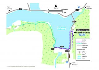 Map of Ladybower Miles Without Stiles route