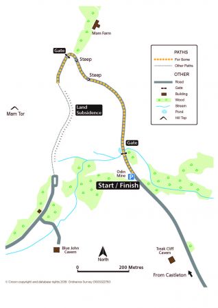 Mam Tor Landslip route