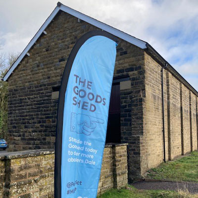 Outside Millers Dale Goods Shed