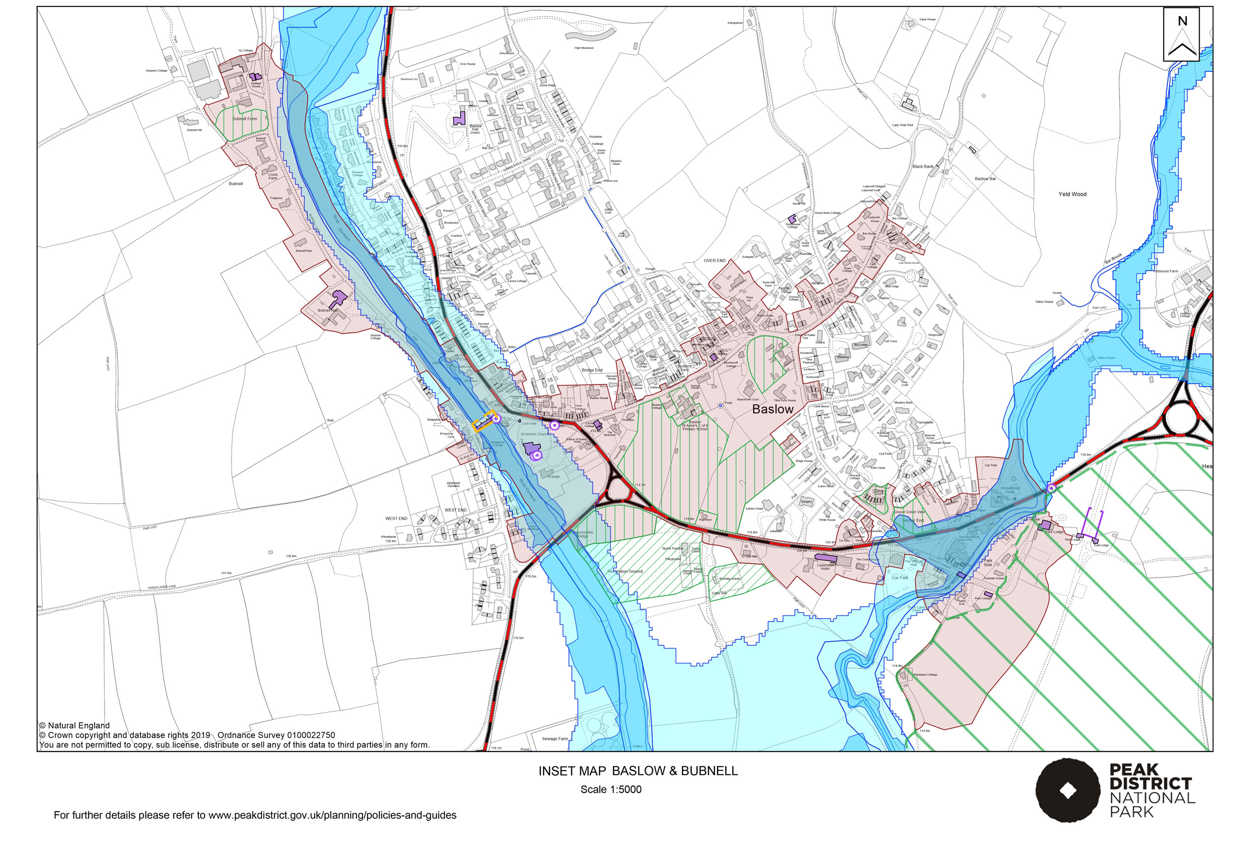 Local Plan Proposals Map: Baslow and Bubnell