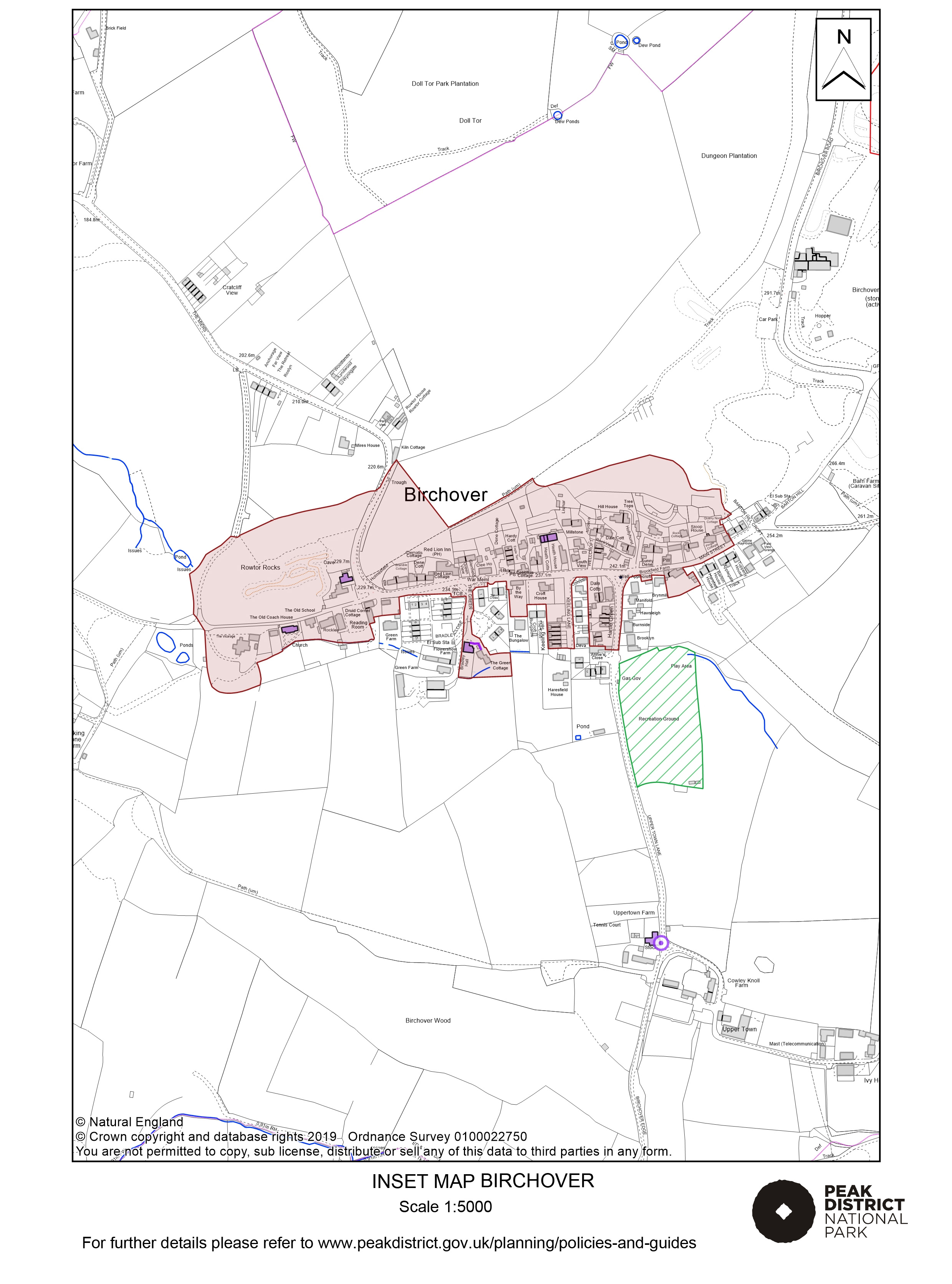 Local Plan Proposals Map: Birchover