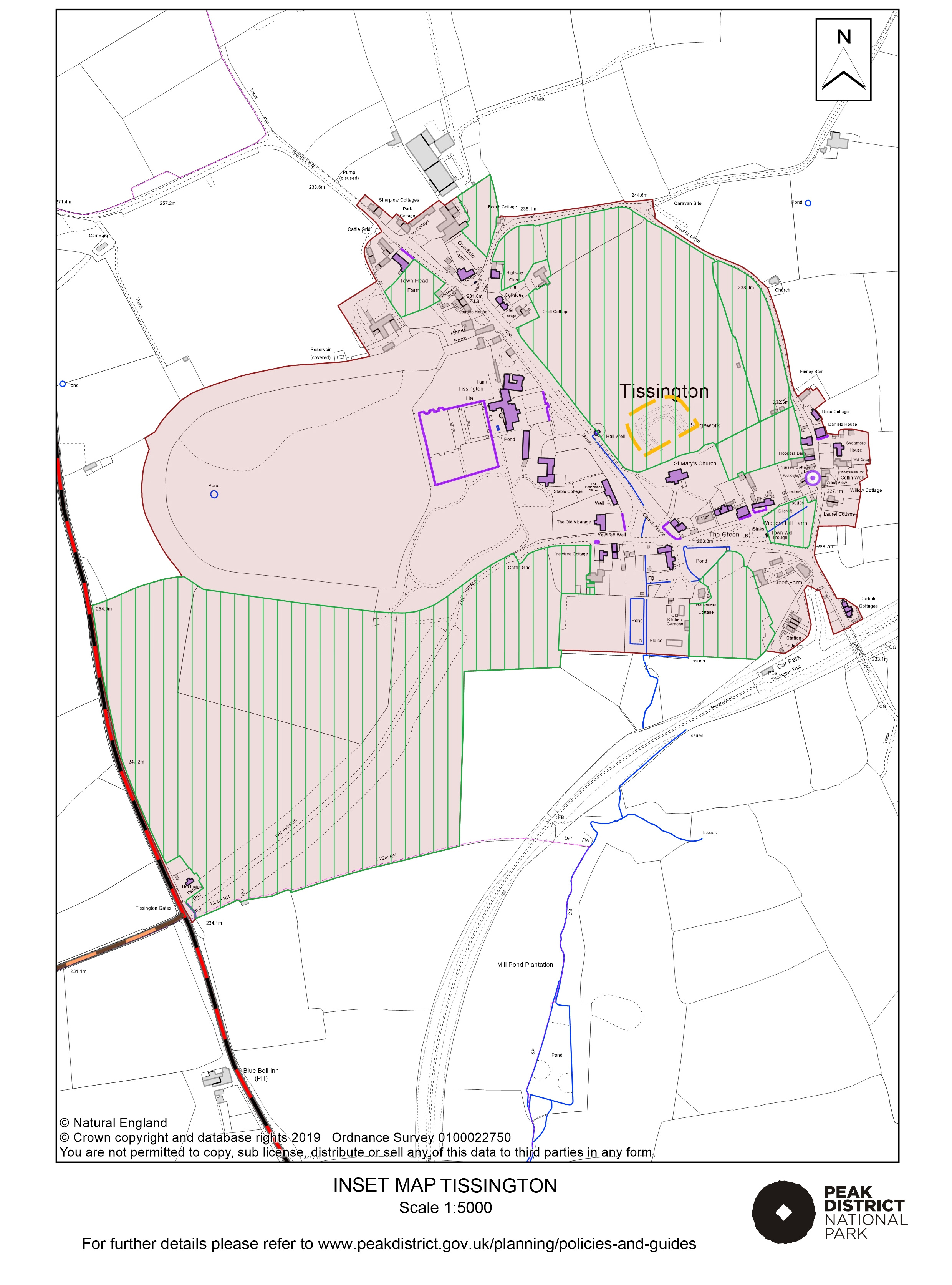 Local Plan Proposals Map: Tissington