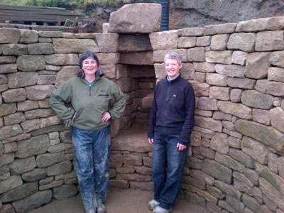 Sally Hodgson with her sister