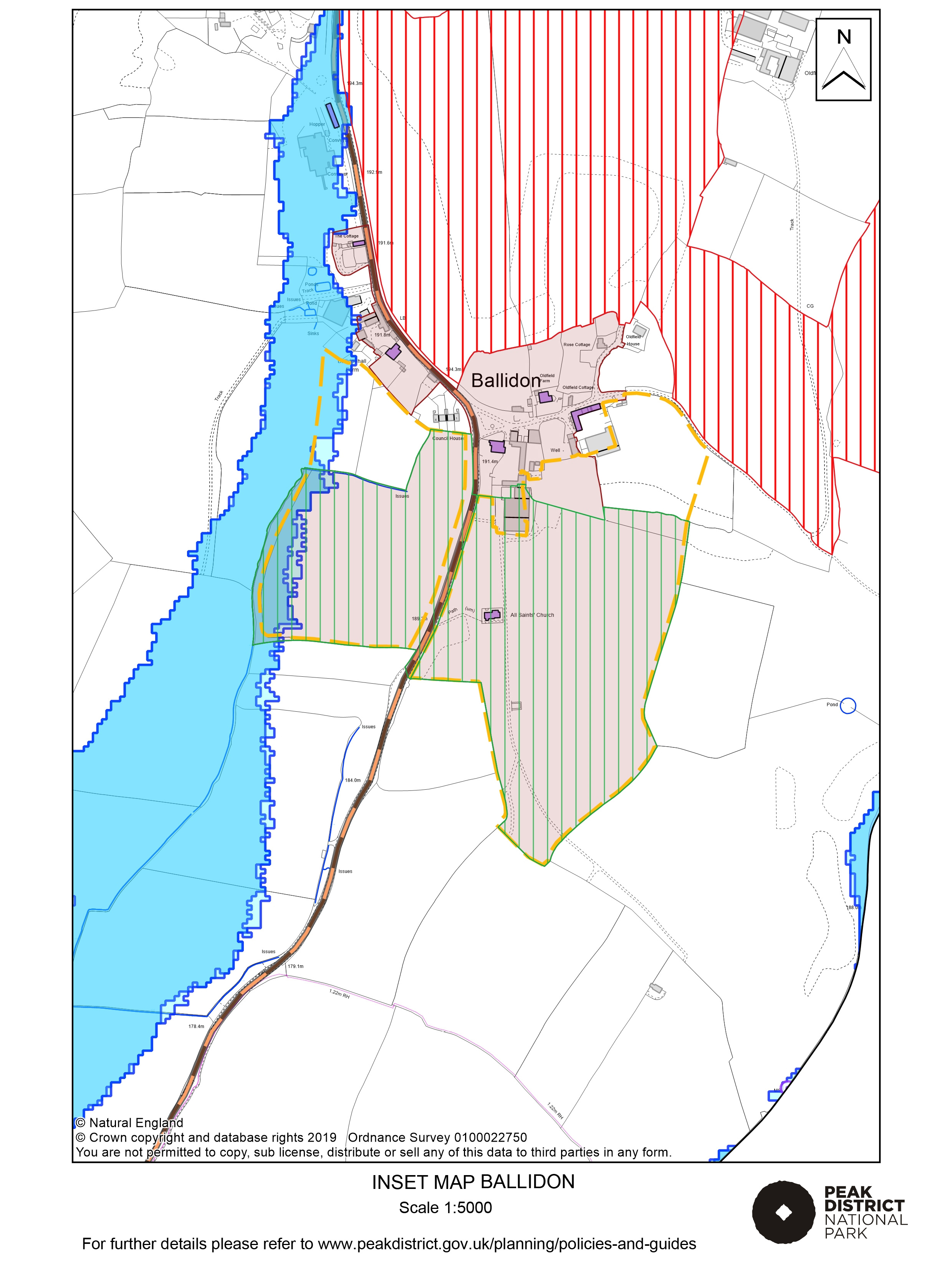 Local Plan Proposals Map: Ballidon