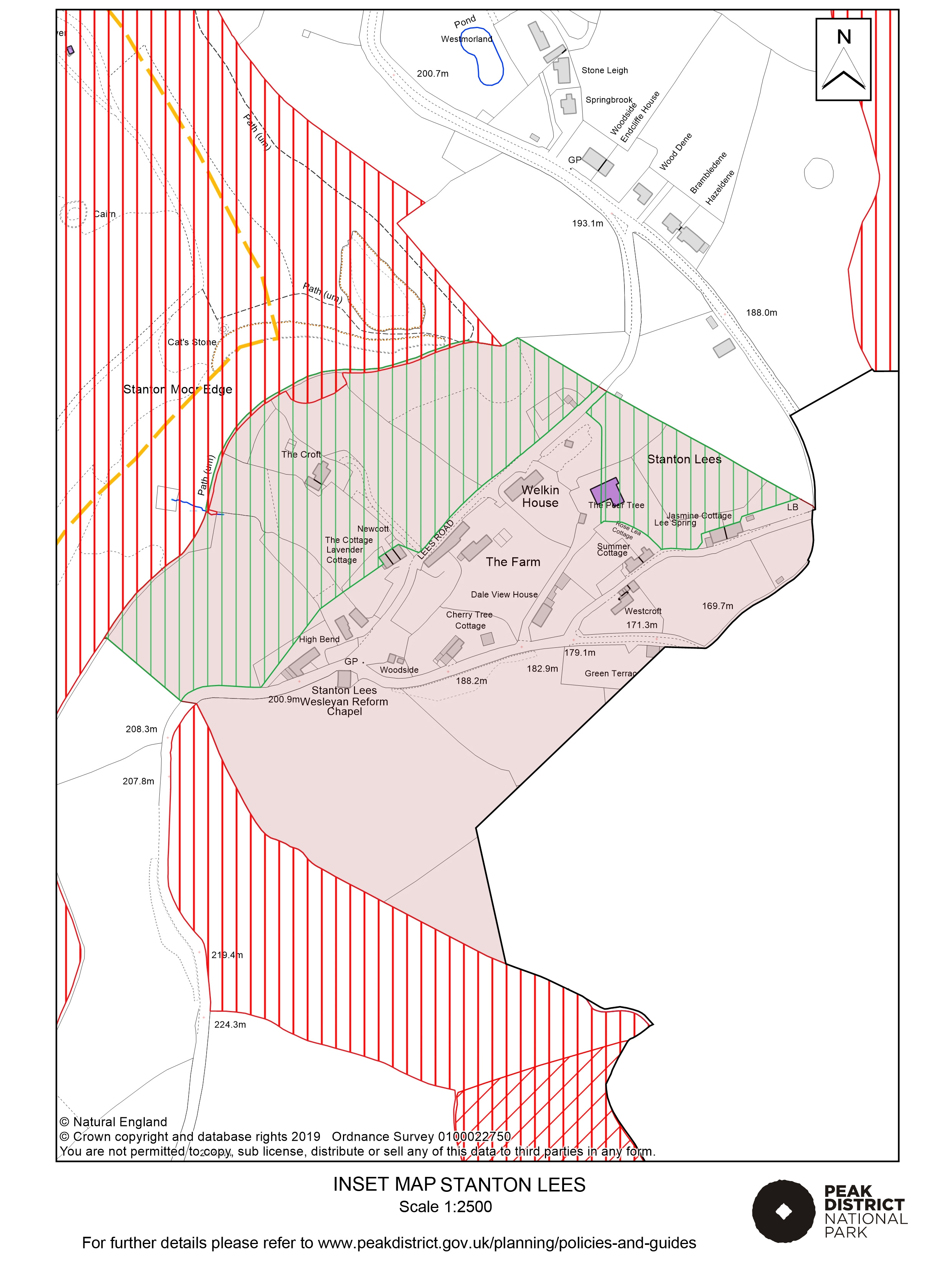 Local Plan Proposals Map: Stanton Lees