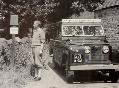 Tom Tomlinson with his Landrover