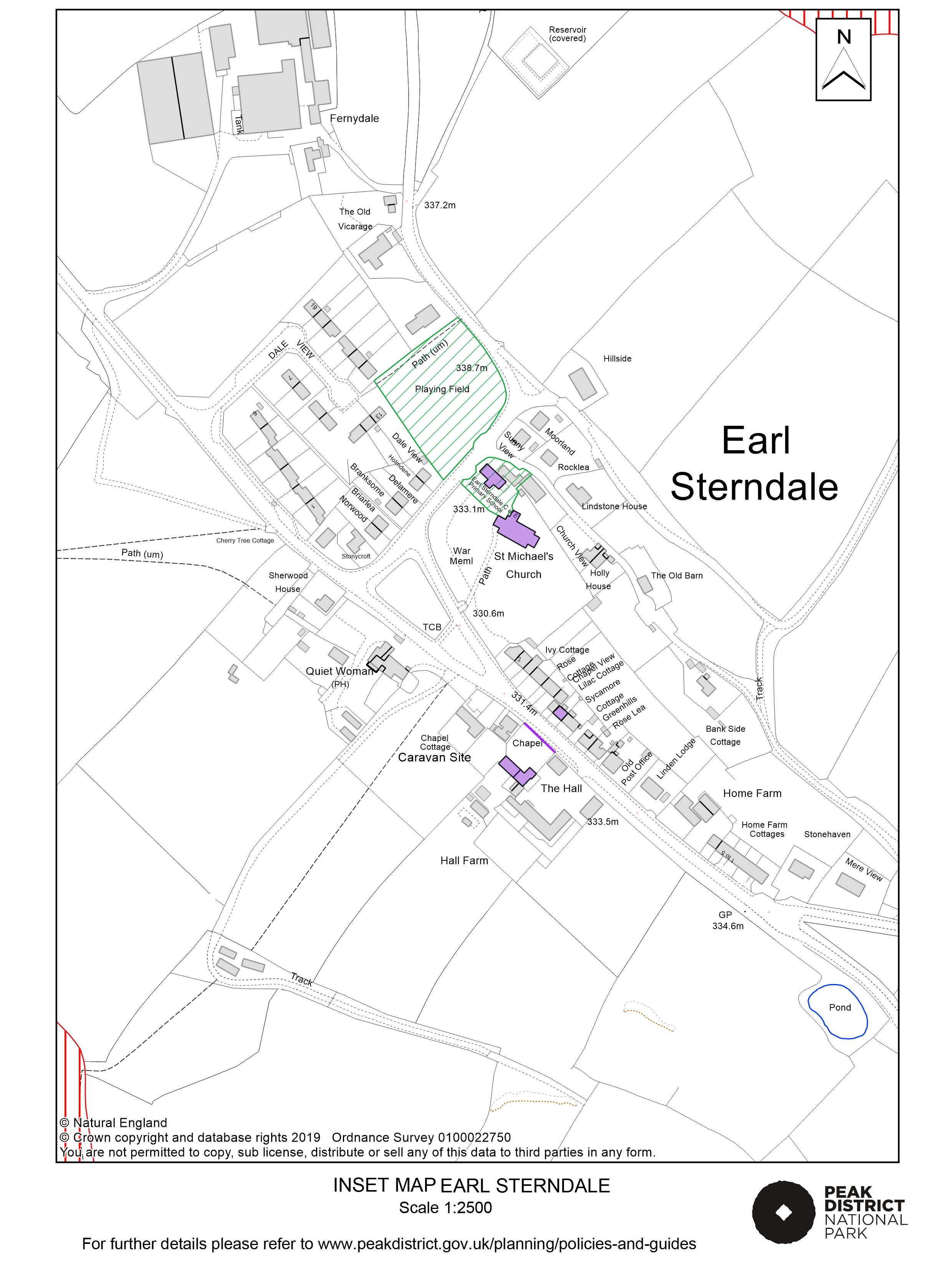 Local Plan Proposals Map: Earl Sterndale