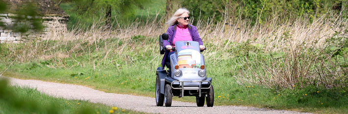 Trampers on a Peak District trail