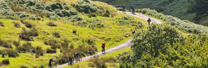 Cycling at Dove Stones